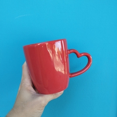 TAZA ASA CORAZON ROJA - Mundo Chulo