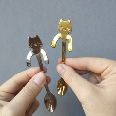CUCHARITA GATITO - larga dorada en internet
