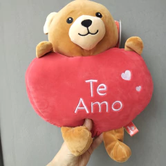 PELUCHE OSO CORAZON 35cm - Mundo Chulo