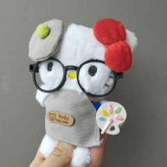 LLAVERO PELUCHE - Kitty con anteojos - tienda online