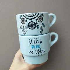 TAZA APILABLE - Celeste