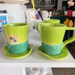 TAZA + PLATO - Sombrerero (Alicia) - tienda online