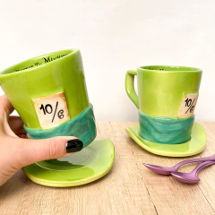 TAZA + PLATO - Sombrerero (Alicia) - comprar online