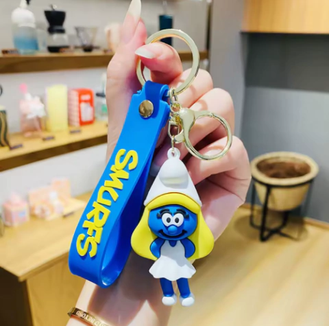 LLAVERO SILICONA - Pitufos - comprar online