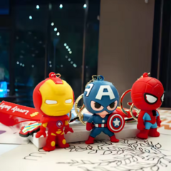 LLAVERO SILICONA - Capitan America - Mundo Chulo