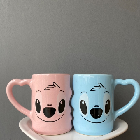 TAZAS DUO TU y YO - Stitch y Angel (color)