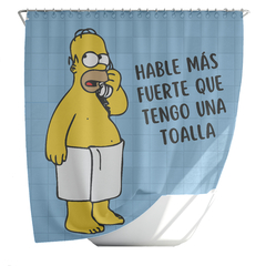 CORTINA DE BANO - Homero toalla (celeste) - comprar online