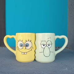 TAZAS DUO TU y YO - Bob y Calamardo (color) - comprar online