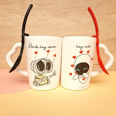 TAZAS DUO TU y YO - Wall-e