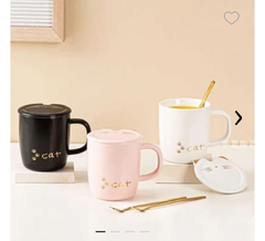 TAZA GATITO con dorado - comprar online