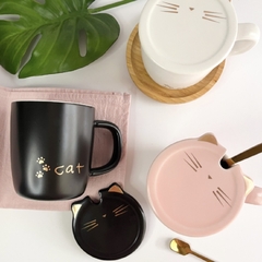 TAZA GATITO con dorado