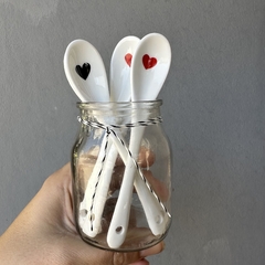 CUCHARITA PORCELANA - Corazones - comprar online