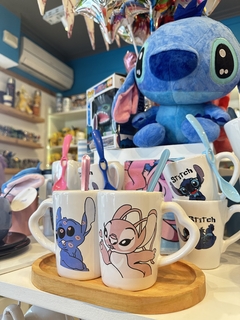 TAZAS DUO TU y YO - Stitch y Angel (blanco) en internet