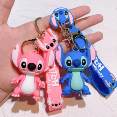LLAVERO SILICONA - Stitch y Angel - comprar online