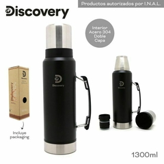 TERMO DISCOVERY MANIJA - 1300ml Negro - comprar online