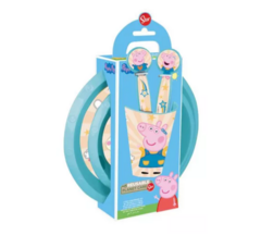 SET INFANTIL - Peppa Pig (plato, vaso y cubiertos) - comprar online