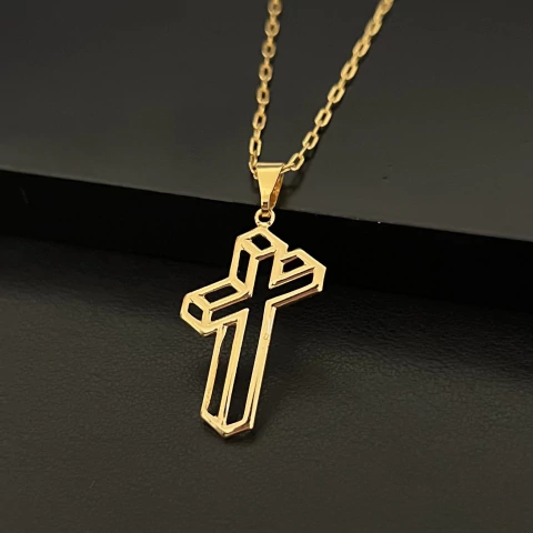 PINGENTE CRUZ 3D - 2,5 x 2cm - comprar online