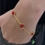 PULSEIRA TREVO - PEDRAS VERMELHAS - comprar online