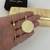 CORRENTE GRUMET ESPECIAL 3MM + PINGENTE MEDALHA REDONDA MOLDURA PERSONALIZÁVEL - 3CM