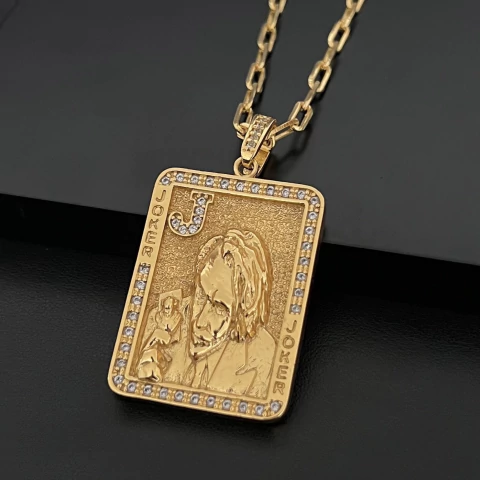 PINGENTE PLACA JOKER - 2,9x4cm - comprar online