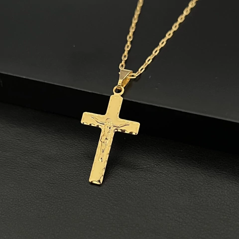 PINGENTE CRUZ CRISTO MEIO 1,7x2,6CM - comprar online