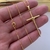 CORRENTE VENEZIANA 1MM + PINGENTE CRUZ TRANÇADA 2,2 x 3,4 CM - comprar online