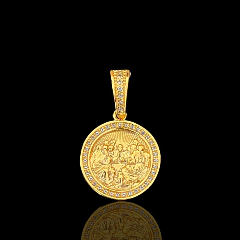 PINGENTE SANTA CEIA MENOR - 2,5x2,5CM