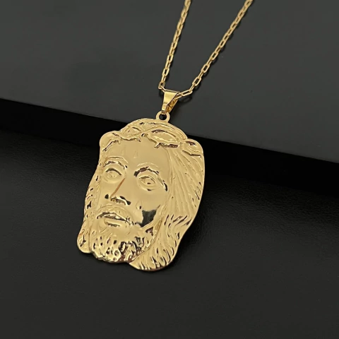 PINGENTE FACE DE CRISTO G 2,7x3,5CM - comprar online