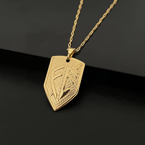 PINGENTE MOLDURA ESCUDO FÉ - 1,4x2,9CM - comprar online