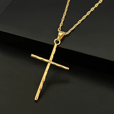 PINGENTE CRUZ PALITO DIAMANTADA - 2,3 x 3,6 - comprar online