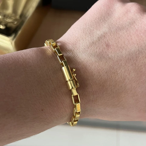 PULSEIRA ELO CHAPADO 6MM - comprar online