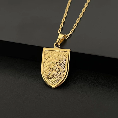 PINGENTE ESCUDO C/ SÃO JORGE - 1,5x2,1CM - comprar online