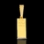 CORRENTE GRUMET 10MM + PINGENTE BARRA DE OURO 2x3,8CM - Versa Joias