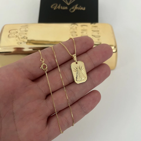 VENEZIANA 1MM + PINGENTE MEDALHA N.SENHORA 2X1,5CM