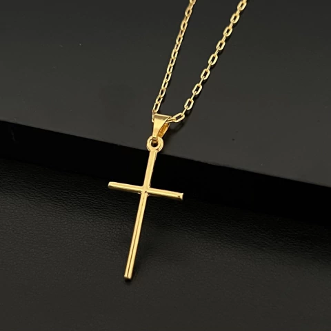 PINGENTE CRUZ LISA - 1,6x2,5cm - comprar online