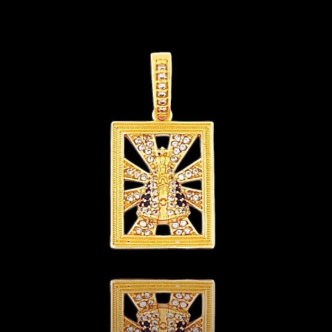 PLACA N.SENHORA VAZADA CRAVEJADA - 2,5x2cm