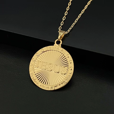 PINGENTE MEDALHA JESUS - 2,5x2,5CM - comprar online