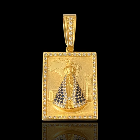 PINGENTE N.SENHORA SANTUÁRIO MAIOR - 4,5X3,3CM