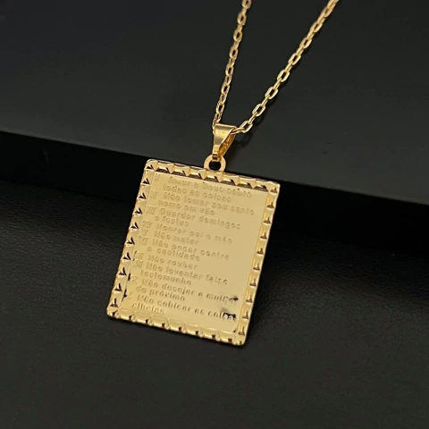 PINGENTE 10 MANDAMENTOS - 2,3x2,6CM - comprar online