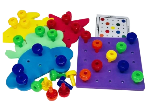 Placa De Pregos Coloridos