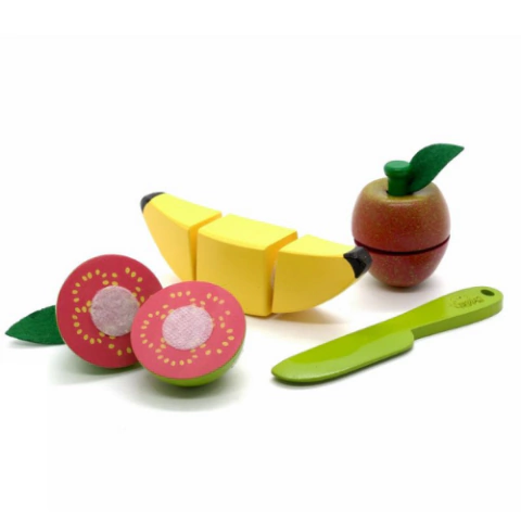 Kit 3 Frutas Com Corte - Banana, Maça e Goiaba