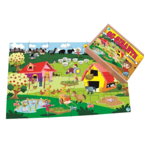Quebra-Cabeça Gigante Fazenda 60 Peças
