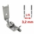 Kit 2 Calcador 1/8 com Guia Lado Direito e Esquerdo Maquina Pespontadeira - China Máquinas de Costura