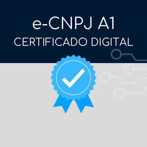 e-CNPJ A1 - 1 Ano - Certificado Digital Para Empresa