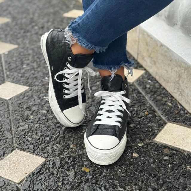 Zapatilla de caña alta con plataforma ORIGINAL HIGH REPTIL — imagen 11