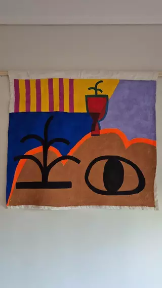 Tapiz Ojito, 87 x 81 cm [Pieza única] - comprar online