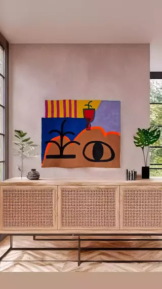 Tapiz Ojito, 87 x 81 cm [Pieza única] - comprar online