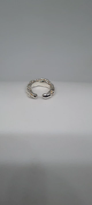 Anillo Cuff Merenguito, Plata - buy online