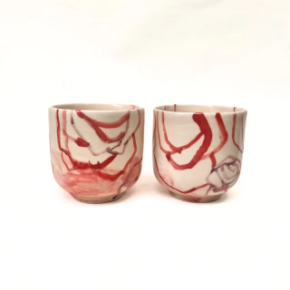 Juego de Tazas 1, Diana Cazadora, Cerámica Mariana Cannizzaro [Pieza única] - comprar online