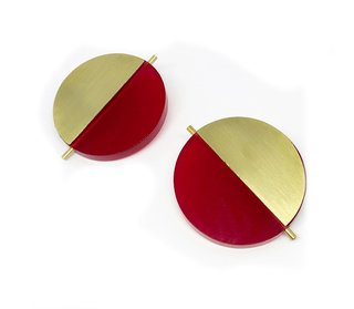 Aros Half Moon, Rojo